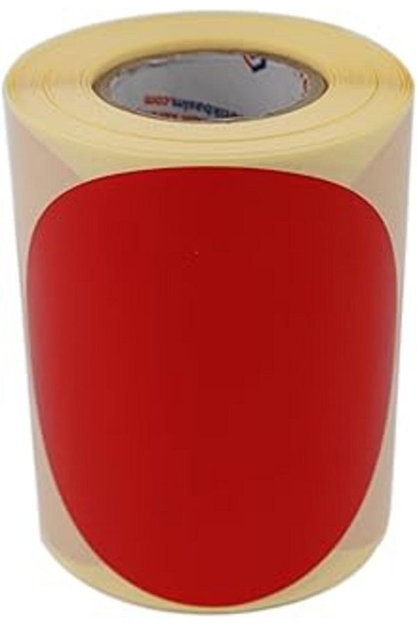 Hepta Collection-Ready Labels , Ready Take Fast Take Art Circle Color Printed Diameter Label 75mm Slot in Circle Dimensions 1