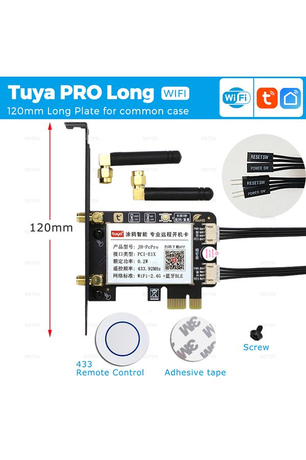 Choice-Tuya PRO Long WIFI Tuya eWeLink Wifi Zigbee Computer Power Reset Switch USB PCIe Card Remote Control 1