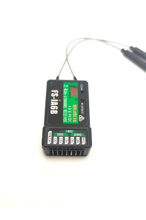 Choice-FlySky FS-iA6B iA6B 2.4G 6CH AFHDS 2A Receiver W/ Antenna For FS-i10 FS-i6 FS i6 Transmitter FPV ... 1