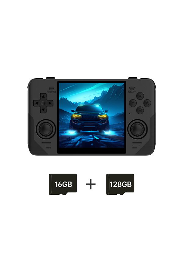 POWKIDDY-Black 144gb Rgb30 Yellow 720*720 4 Inch Ips Screen Built-in Wifi Rk3566 Open-source Retro H 1