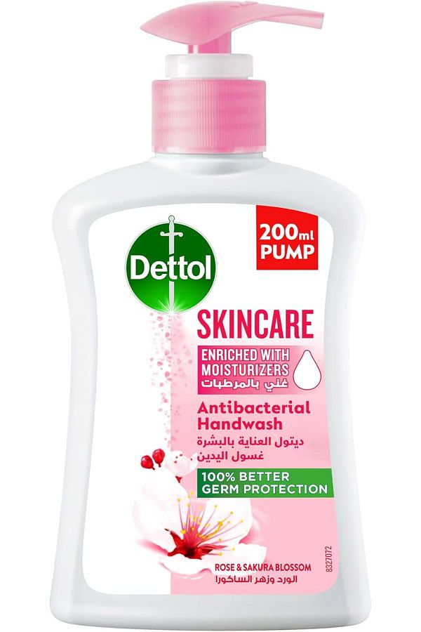 Dettol-Skincare Liquid Hand Wash Soap Pump for Effective Germ Protection & Personal Hygiene, Protect 1