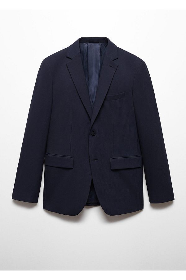 MANGO-Men's Navy Blazer Jacket 67130013 1