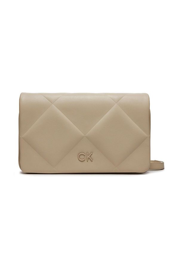 Calvin Klein-Világos bézs női Crossbody táska - 18x28x8 cm K60K 611759 PEA 1