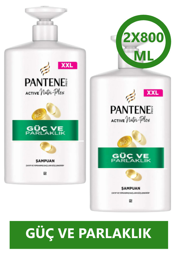 Pantene-Shampoo Active Nutri Plex Power Shine 2X 800ml 1