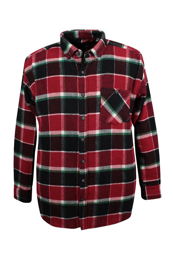 tambattal-Large Size Thick Winter Lumberjack Plaid Shirt 1