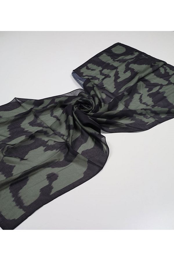PİRAMİT-Pyramid Patterned Digital Soft Shawl - Pattern-04 - Color-02 1
