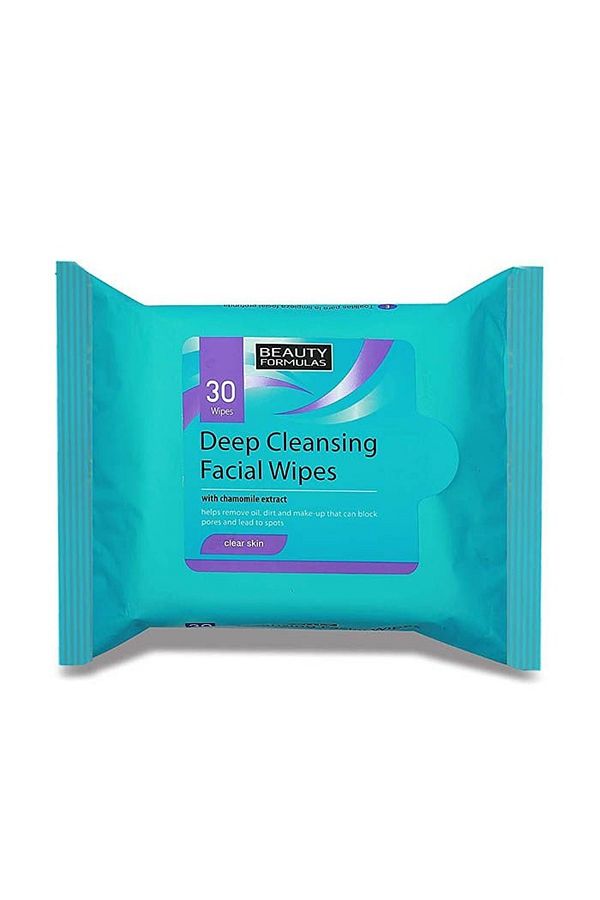 BEAUTY FORMULAS-Beauty Formula Clear Skin Deep Cleansing Facial Wipes - To Remove Oil, Dirt & Make-Up | 30 Wipes 1