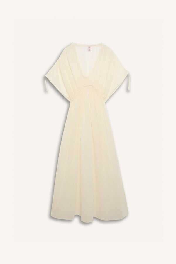 DeFacto-Strandkleid aus Baumwolle mit normaler Passform, Fall In Love B7516ax24sm 1