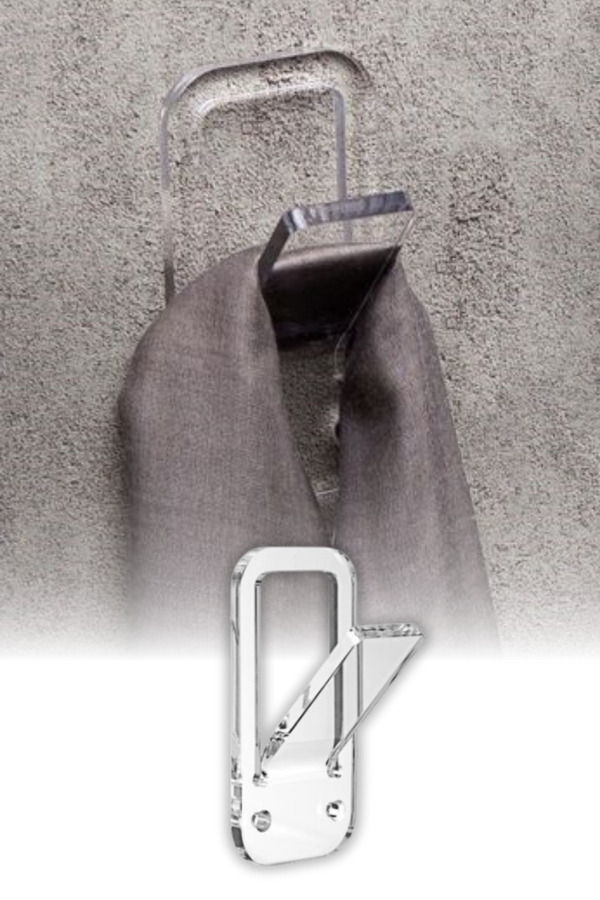 omilife-4 Transparent Hangers - Modern Design, Durable Structure - Aesthetic Functional 1