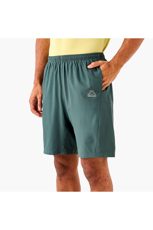 Kappa-Logo Print Shorts With Elasticated Waist And Pockets 1