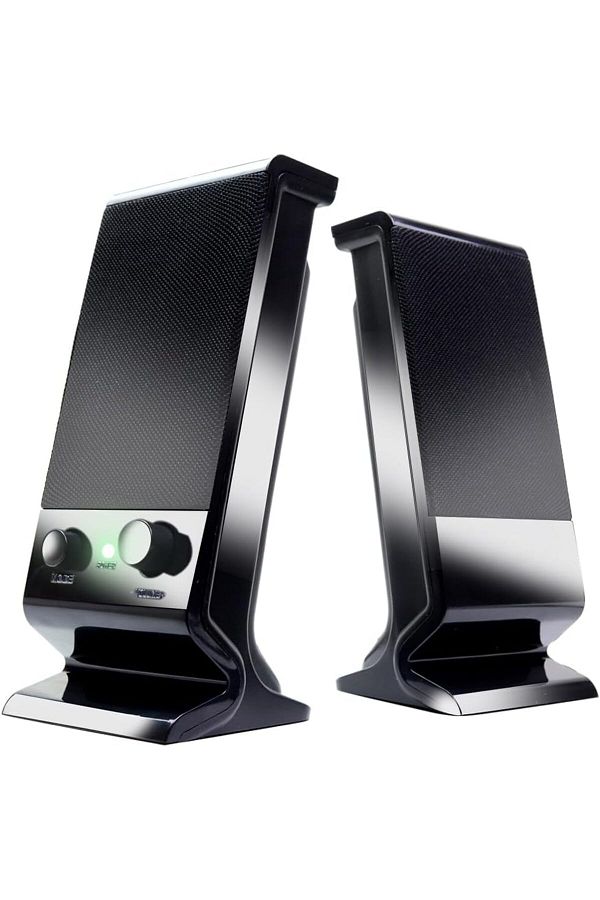 COOYA-Black Computer Speaker, Compact and Delicate, 3.5 Mm Audio Plug, USB-Powered, for PC Tablets 1