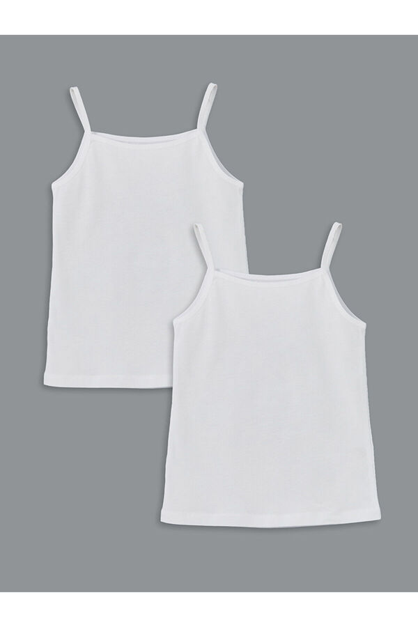 LC Waikiki-New Season Square Collar Strappy Baby Girl Undershirt 2-Piece - S5Bj86Z1 1