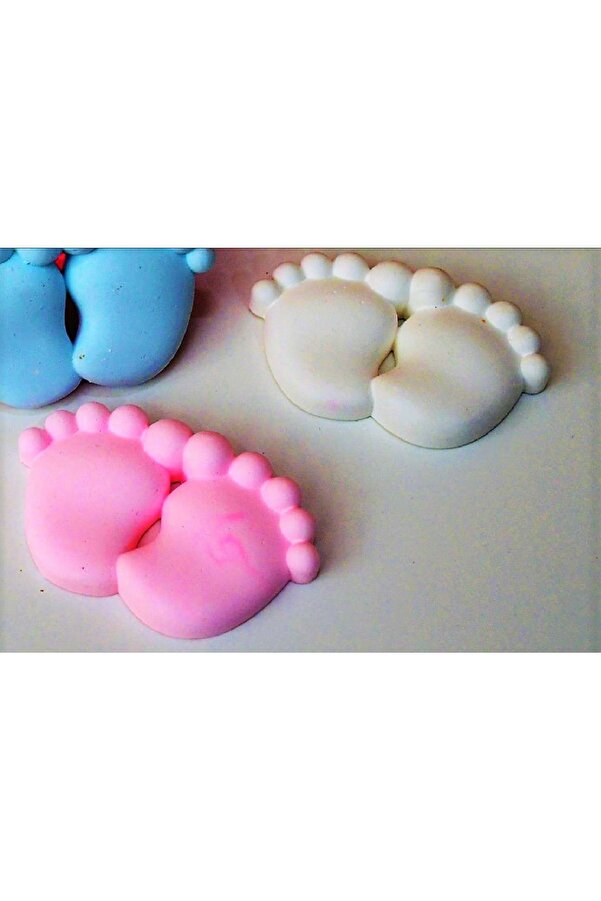 morlalem 7cm Bebek Ayakları Silikon Kalıp K-311, Taş Tozu Sabun Alçı Mum Kalıbı