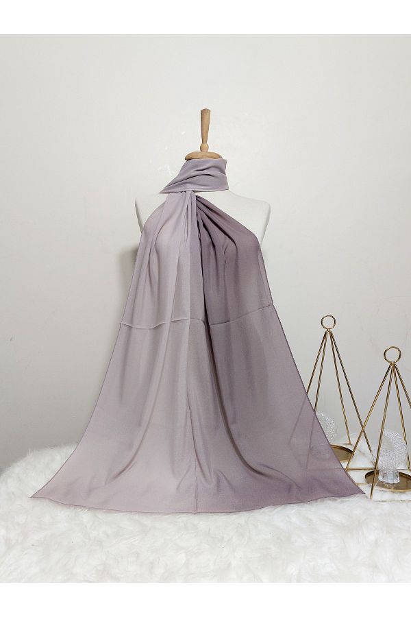 REMOMODA-Italian Chiffon Shawl Gradient Model You Can Use Both Sides, High Quality Soft-Soft 1