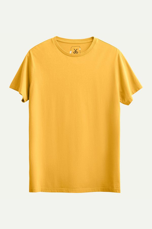 KAFT-Unisex Regular Fit Basic T-Shirt - Sulphur 1