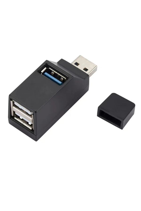 Choice-موزع USB 3.0 متعدد المنافذ للسيارة باللون الأسود، USB 2.0، كمبيوتر محمول، مكتب، متعدد الوظائف، قارئ أقراص USB 1