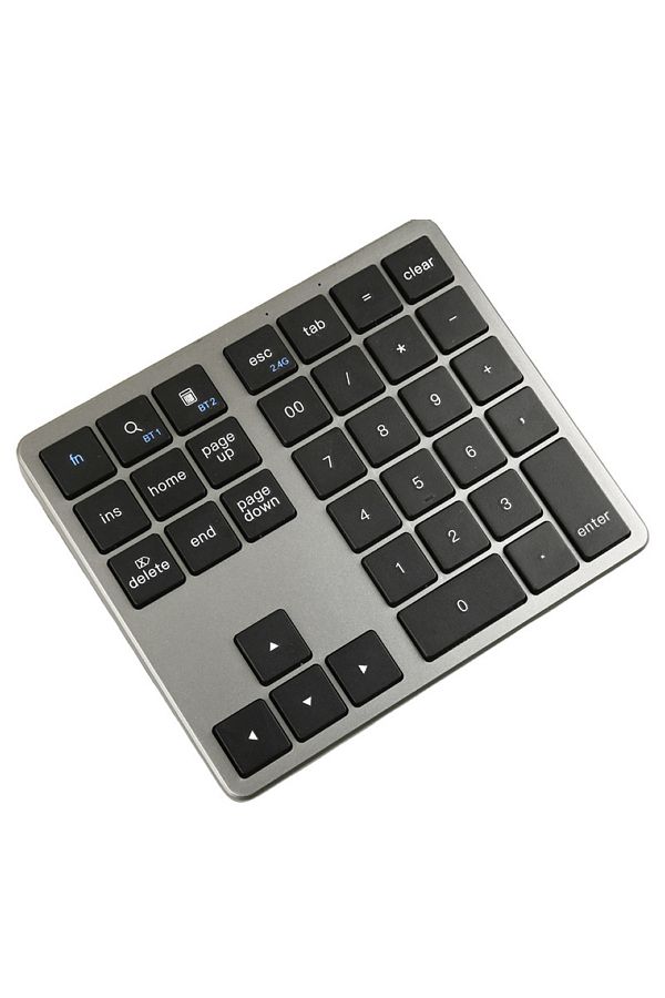 Choice-Grey Mrsvi 2.4g Wireless Bluetooth Number Pad Ultra-thin Remote Connection Numpad Numeric Keypad For 1