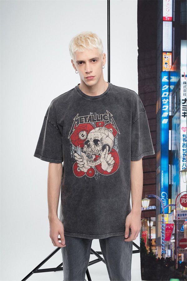 Trendiz-Men's Metallica Tshirt Anthracite 1
