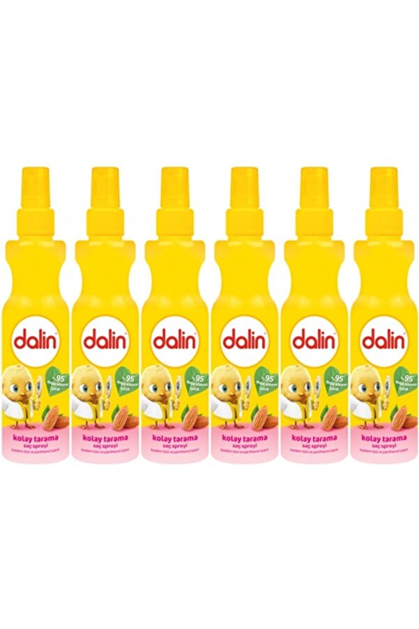 Dalin kolay tarama saç spreyi badem yağlı 6 x 100 ml