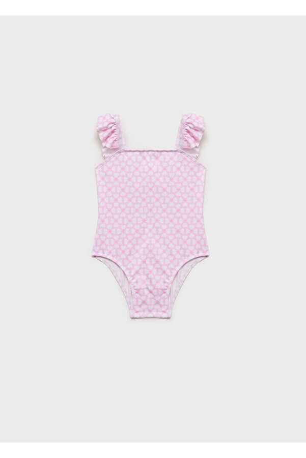 MANGO Baby Volanlı Askılı Desenli Mayo