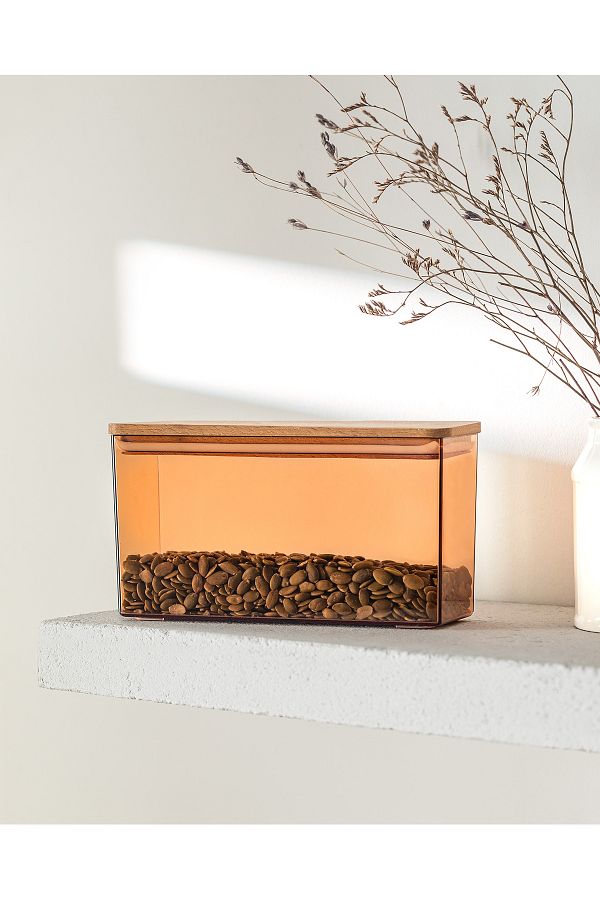 Madame Coco-Lucille 1200 ml Storage Container with Wooden Lid 1