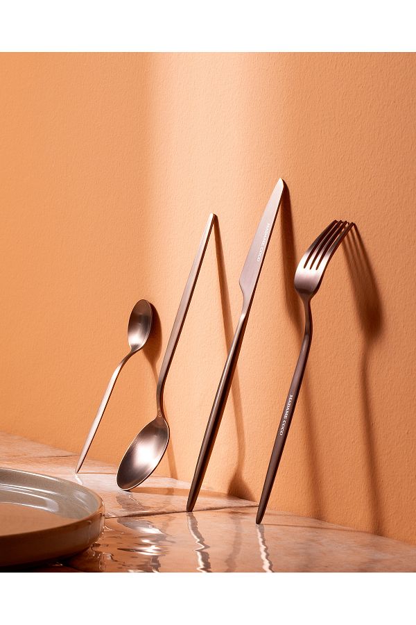 Madame Coco-Freya 24pcs Bronze Spoon Set - Fork Knife 1