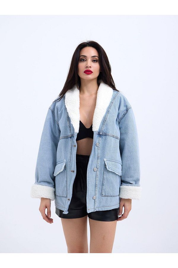 Kokosh moda-Jachetă de blugi Gelirr 5674-albastru 1