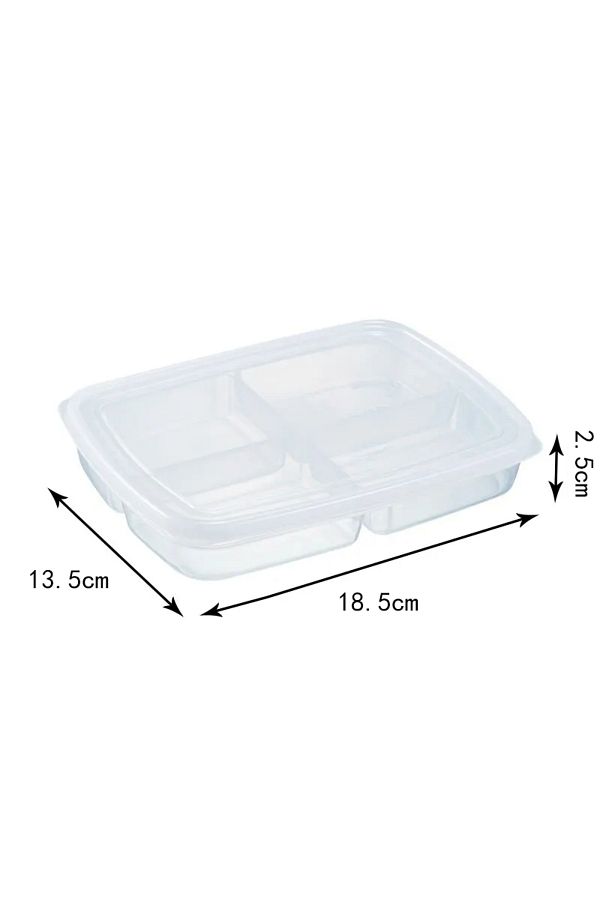 Choice-1pc Transparent 1pc Transparent Four Grid Refrigerator Large Capacity Storage Box Frozen Meat Compar 1