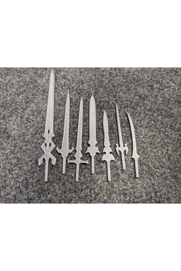 WELLCUT-Movable Articulated Dummy Swords Set – Decorative Weapons for Action Figures 1