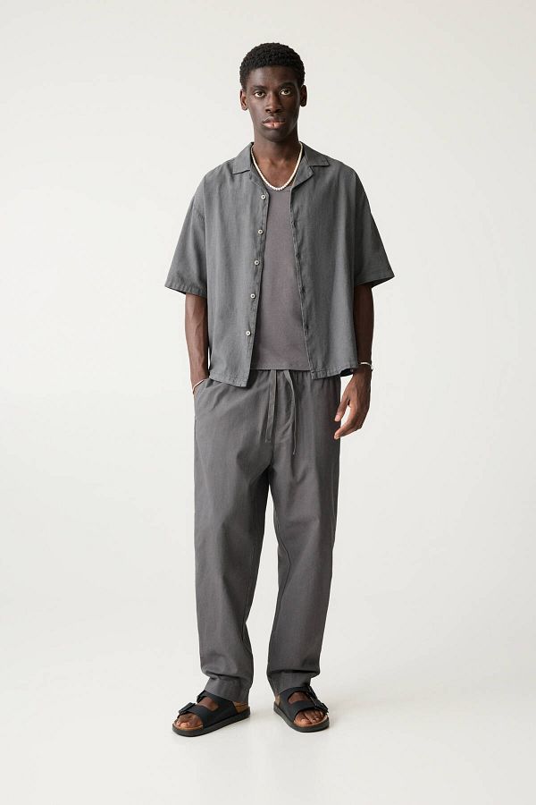 Pull & Bear-Linen blend joggers 1