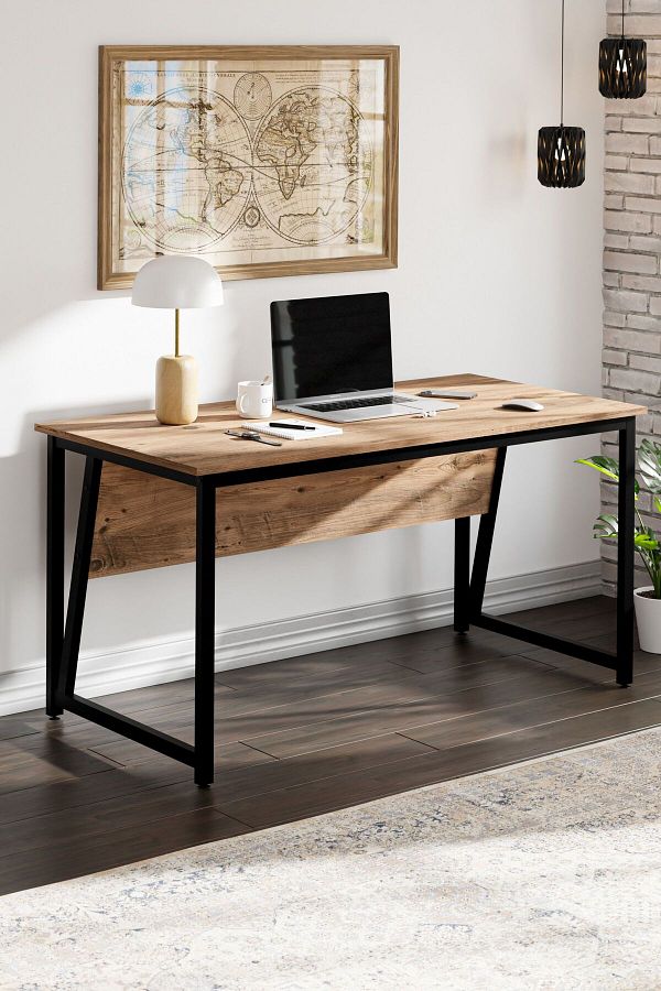 Ceramical-MS2 Computer Desk , Study Writing Table , Simple Style Desk For Home Office - 60x140 Cm - Pine 1