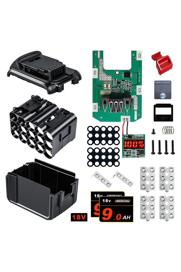Waitley-Dcb200 9.0ah Battery Case For Dewalt 18v 20v Diy 3ah Dcb184 Shell Box With Bms Pcb Board Chargin... 1