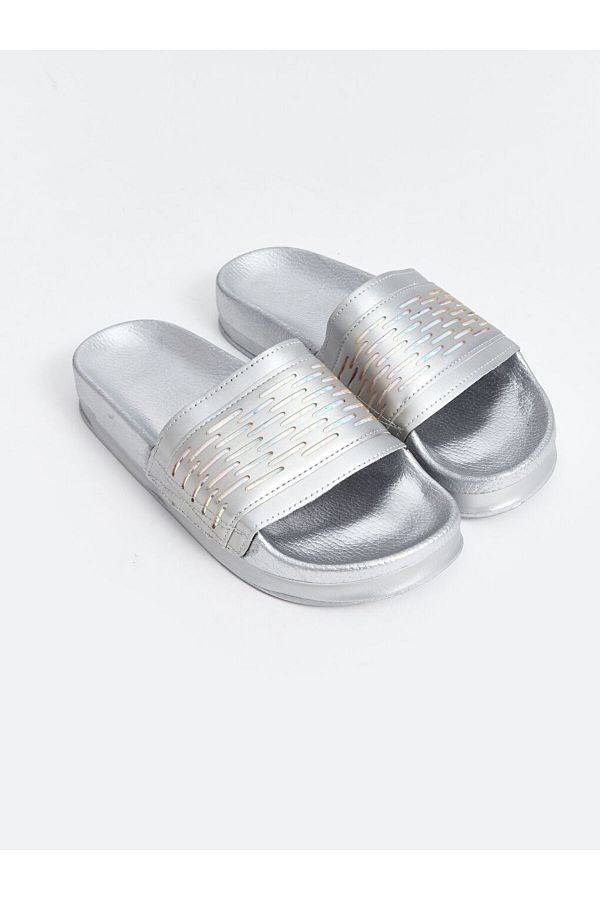 LC Waikiki-New Season Stripe Patterned Women's Slippers - S4Na34Z8 1