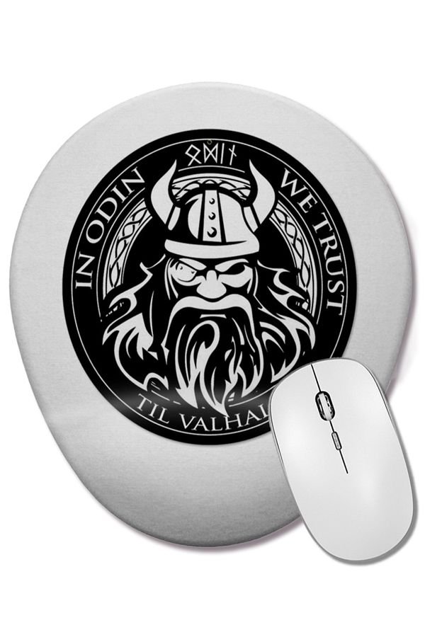 BASKI DÜNYASI-Oval Mouse Pad with Odin Wrist Support 1