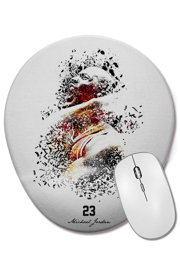 BASKI DÜNYASI-Egyptian Mythology Osiris Oval Mouse Pad with Wrist Support 1