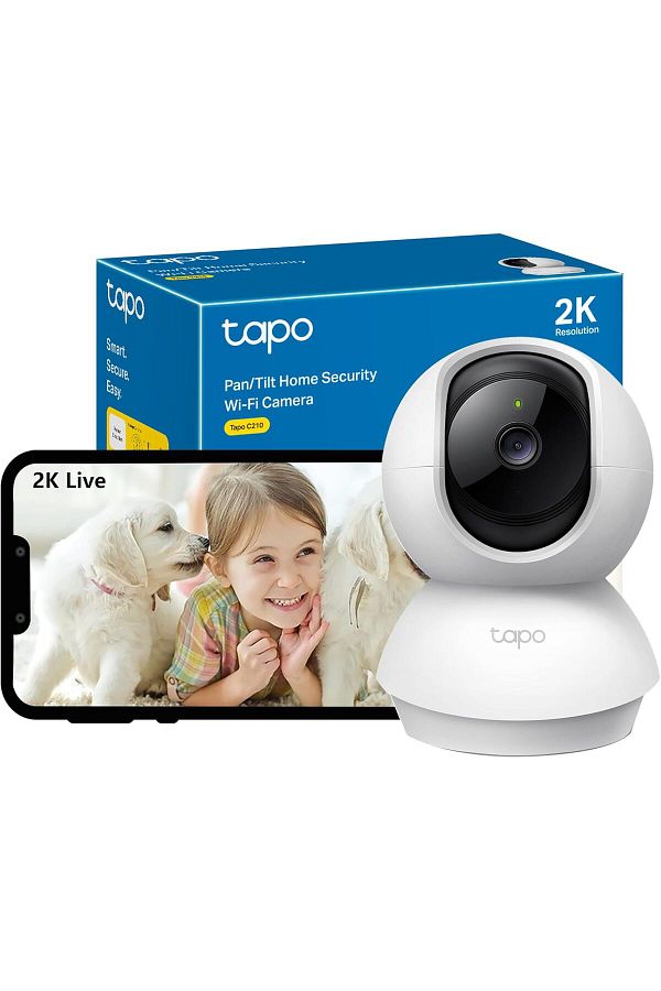 tapo-TP-Link Tapo 2K 3MP Pan Tilt Security Camera, Baby/Pet Dog AI Monitor, Smart Motion Detection & Trac 1