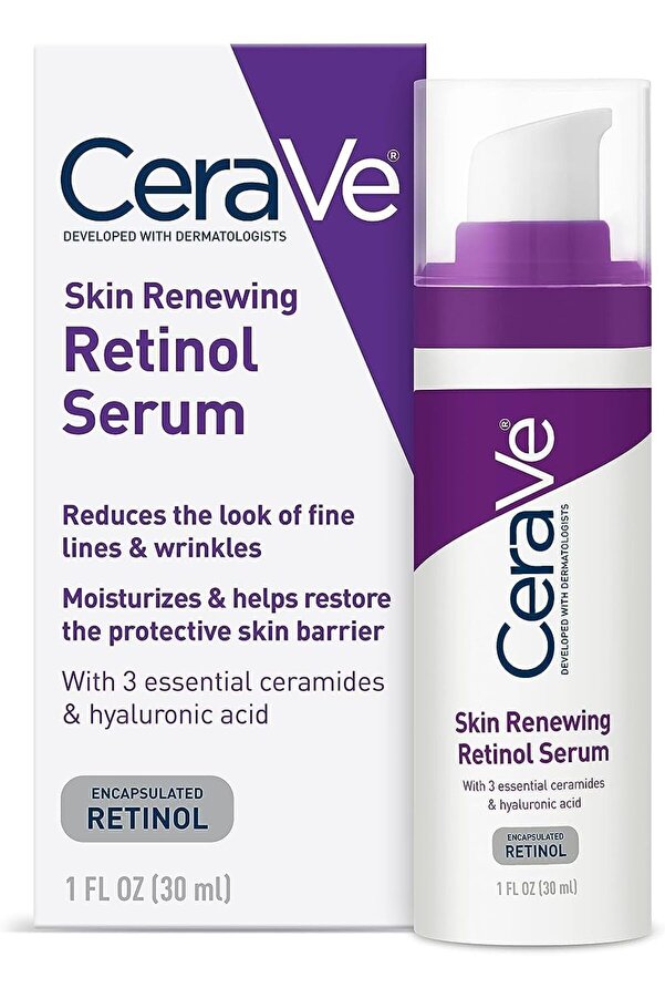 CeraVe-Anti Aging Retinol Serum for Face | 1 Ounce | Cream Serum for Smoothing Fine Lines | Fragranc 1