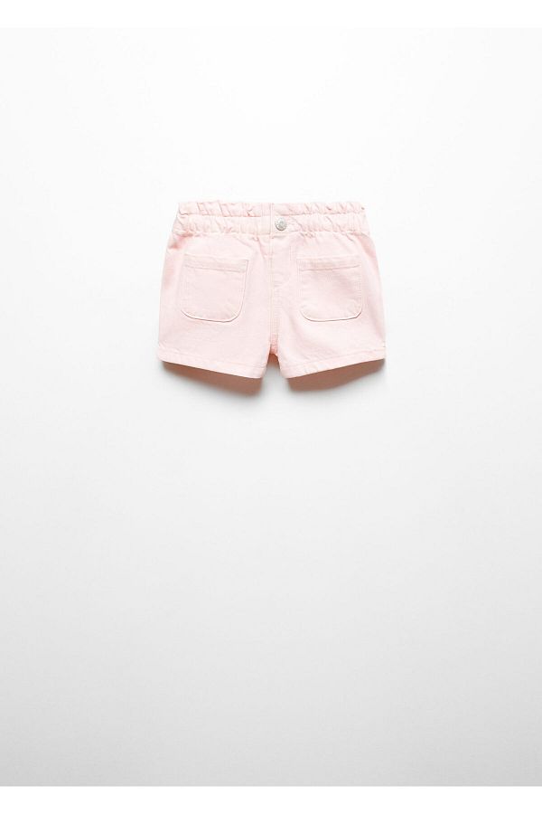 MANGO-Baby Girl Pastel Pink Shorts & Bermudas 67056007 1