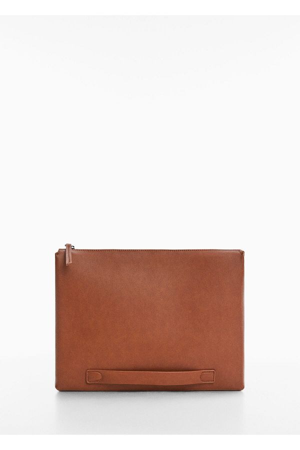 MANGO-Men's Leather Handbag 47034393 1