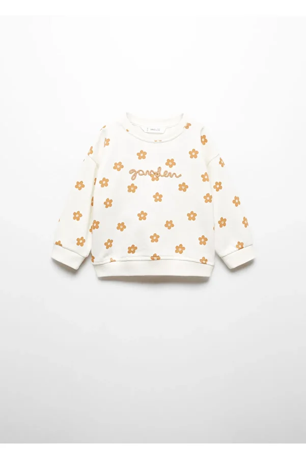 MANGO Woman-Φούτερ Kirik White Baby Girl - 67013687 1
