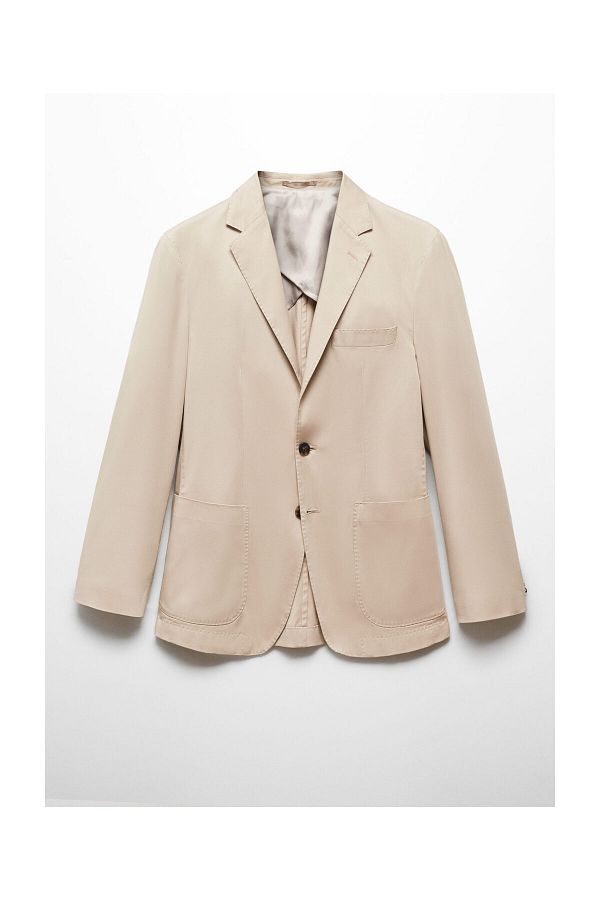 MANGO Man-Slim fit cotton blazer 1