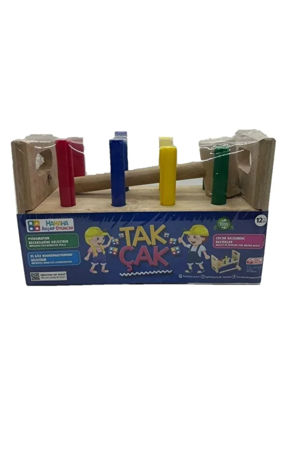 Çağrı-Wooden Nailing Game, Screwing Hammer, Clack Clack Game (Hamaha) 1