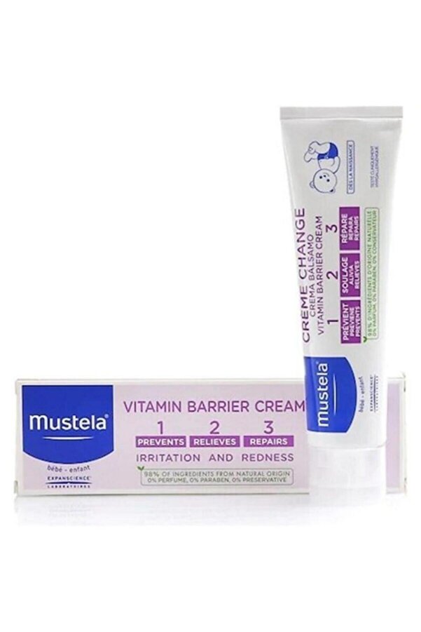 Mustela Vitamin Barrier Cream 1.2.3 Pişik Kremi 50 ml