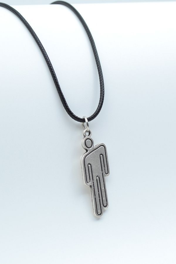 Bu Farklı-Billie Eilish Silver Plated Leather Rope Necklace 1