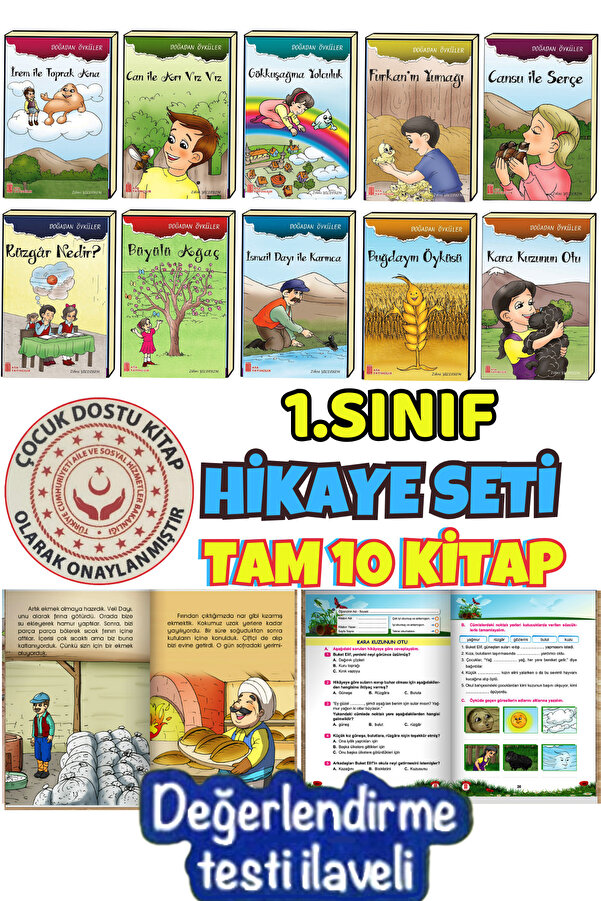 Ata Yayıncılık 1.sınıflar Için Okuma Kitabı Hikaye 10'lu Hikaye Seti