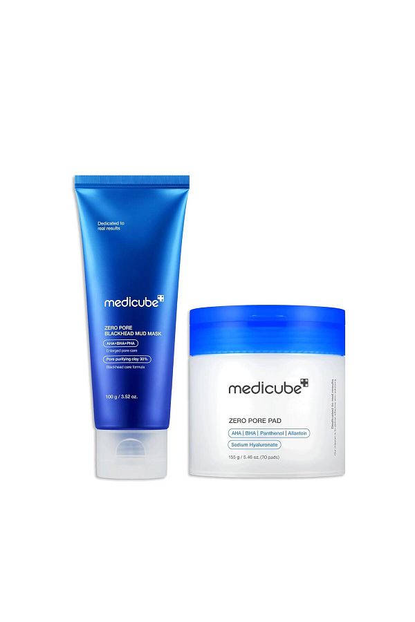Medicube-All-in-One Duo for Pore & Texture Care: Zero Pore Pads 2.0 & Blackhead Mud Mask 1