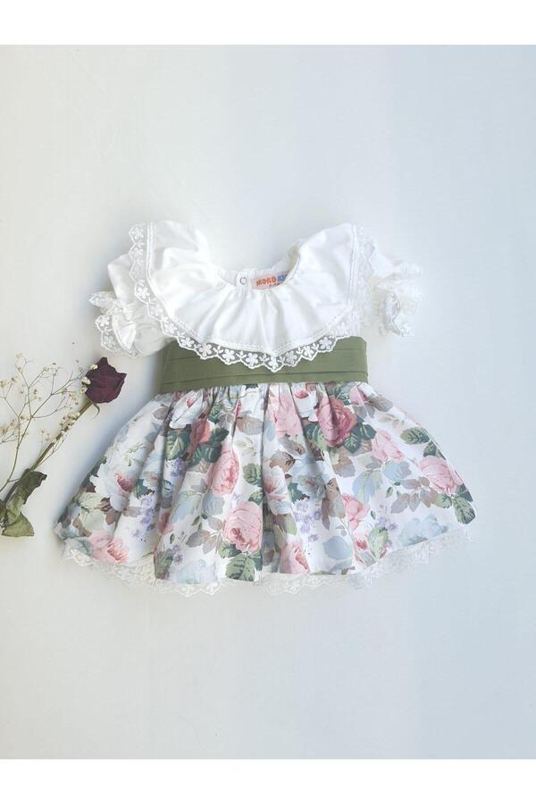 ikokokids DANTEL DETAYLI VİNTAGE ELBİSE
