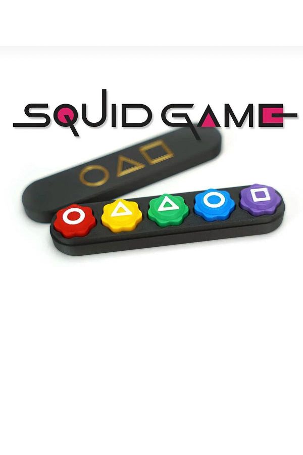 goshawk-Squid Game Game 5 Stone Set Squid Game Colorful Stone Gonggi Sandy Version 1