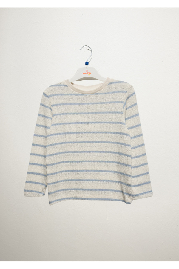 Nanica Kids Erkek Çocuk Uzun Kollu Çizgili Örmek Triko Kazak 125324