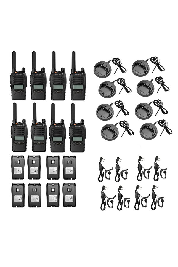 BAOFENG E88 PMR el telsizi (8'li Set)